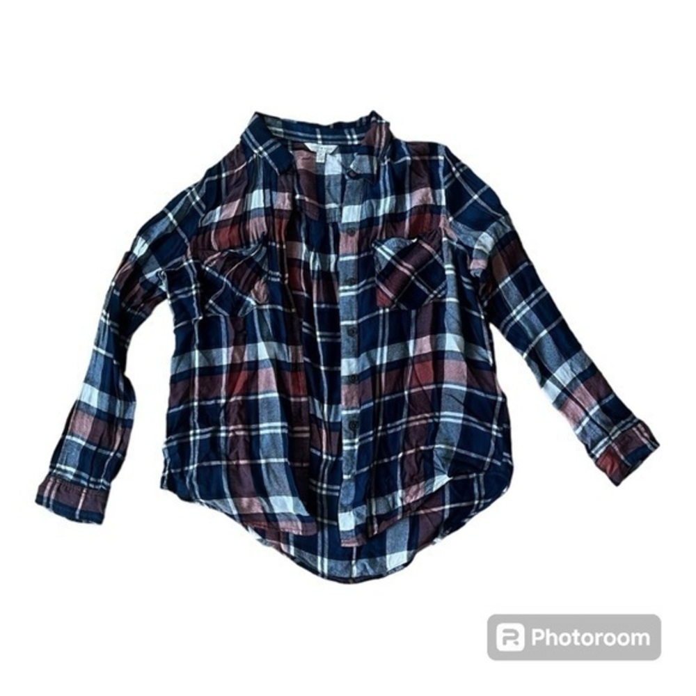 Lucky Brand women’s plaid button down size M